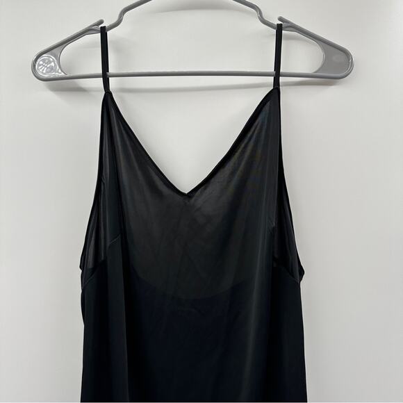 Natori Jersey Essentials Spaghetti Strap Chemise Lingerie Dress in Black Sz M - Picture 3 of 8